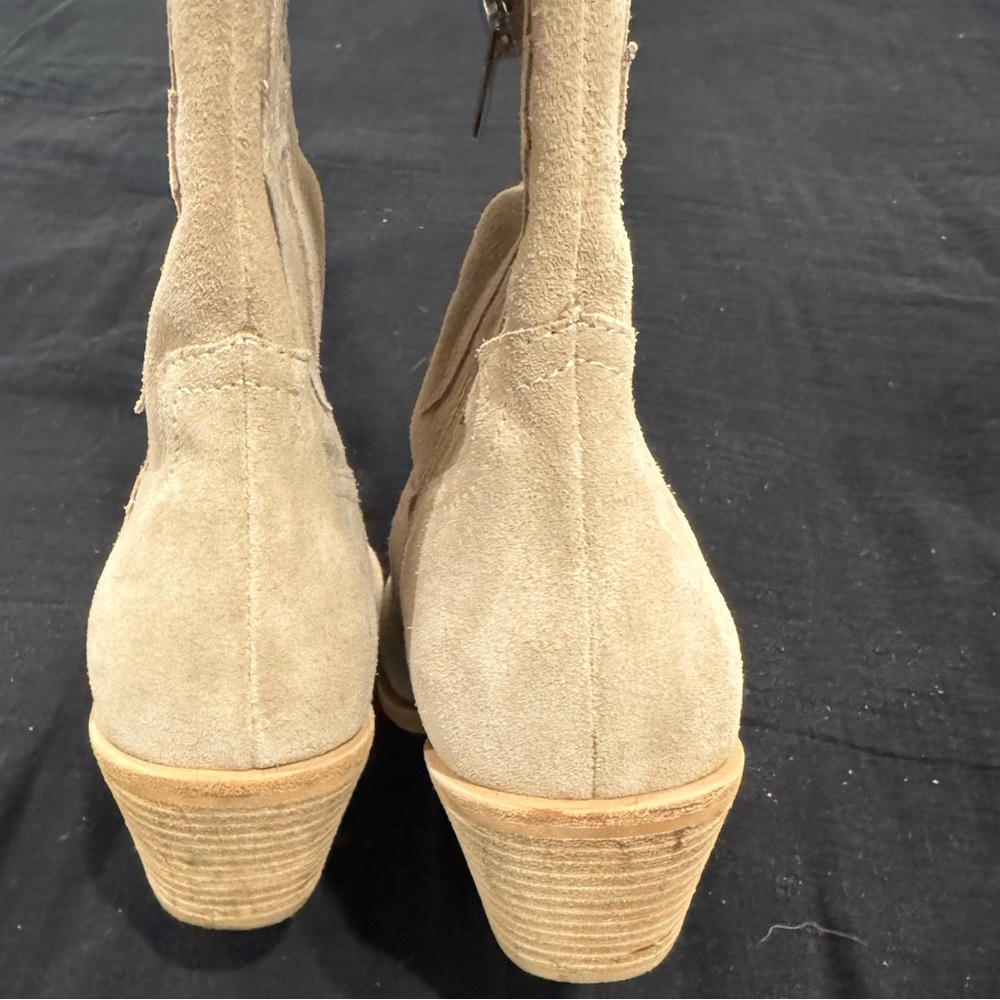 Dolce Vita Beige Embroidered Heeled Boots-see pic 4 details,angles&measurements - Picture 12 of 15